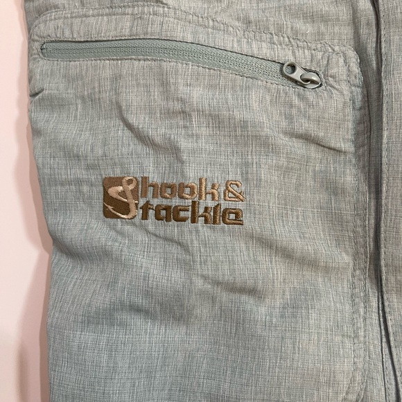 Hook & Tackle L Mens Air/X Fishing Gear Shirt 50 UV Protection Long Sleeve Blue - Picture 4 of 7